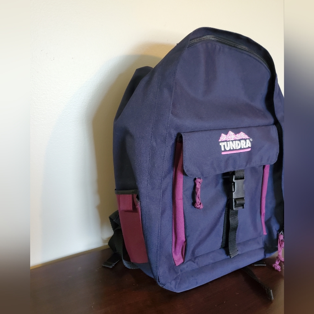 Tundra Navy & Purple Backpack - Picture 3 of 7